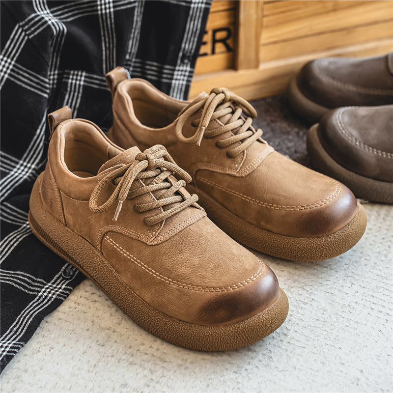 First Layer Cowhide Autumn Authentic British Style Men's Casual Leather Shoes