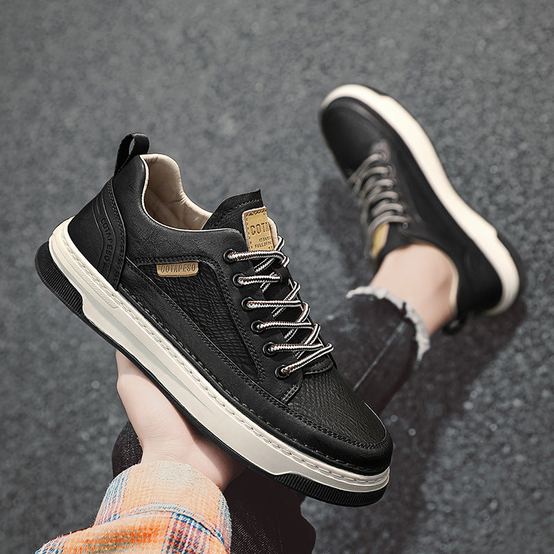 Men's Korean Style Hight Increasing Board Trendy Men's Shoes