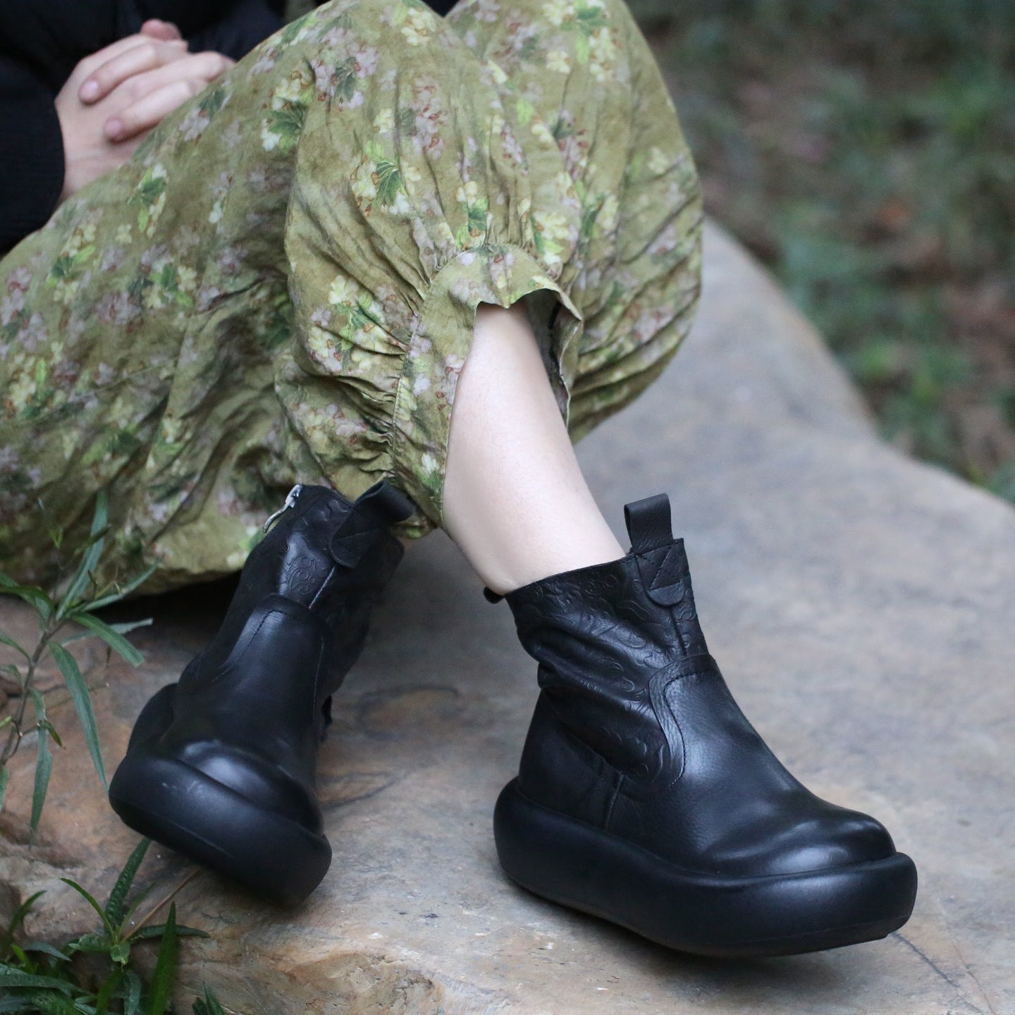 Top Layer Cowhide Light Bread Bottom Boots