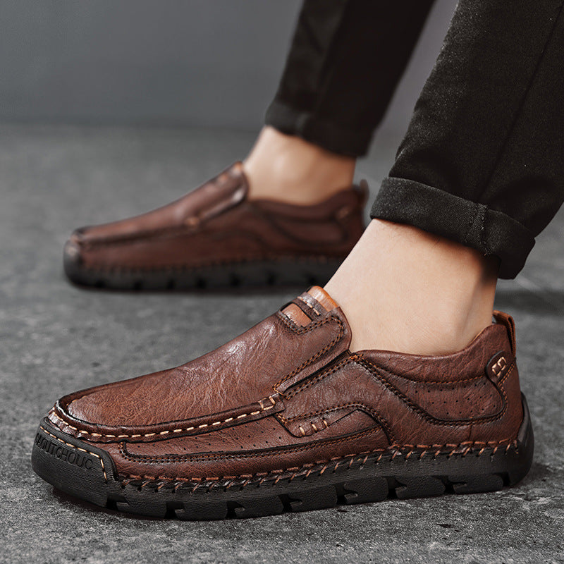 Men's Large Size Trendy Handmade Stitching Men's Shoes
