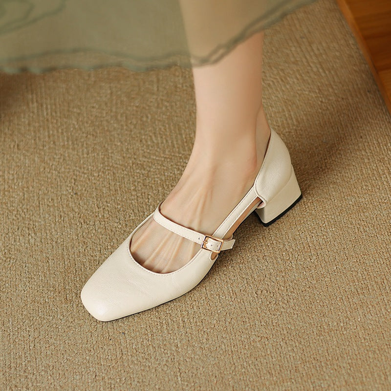 Women's Large Small Size Mary Jane Hollow Chunky Summer Men's Shoes