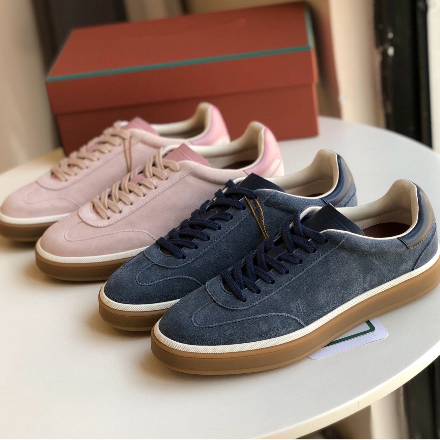 Women's & Men's German Training White Flat Couple Women's Sports Shoes