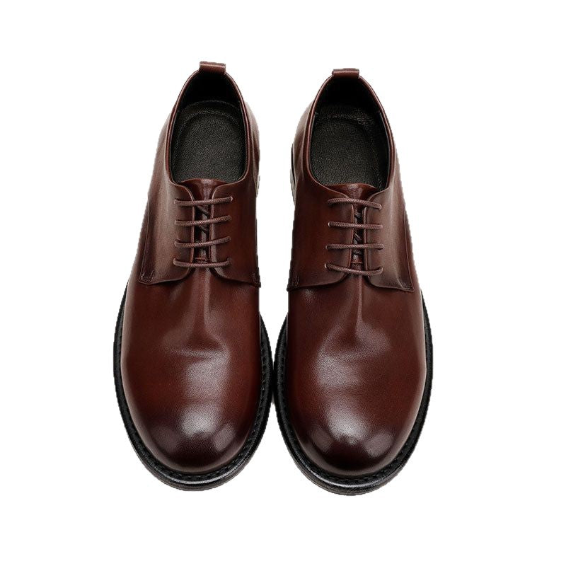 Men's Head Good Year Sole Handmade Retro British Leather Shoes