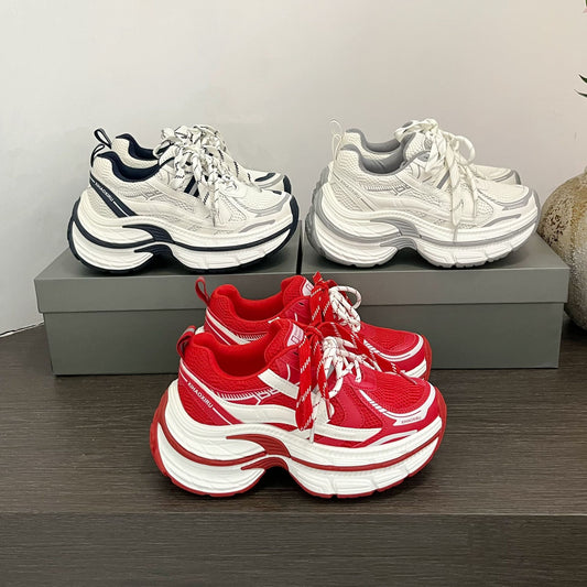 Women's Early Spring Fashion Platform Daddy Heightened Women's Casual Shoes