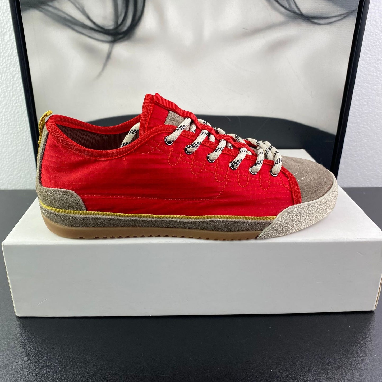Women's Orange High Top Spring Retro German Women's Sports Shoes