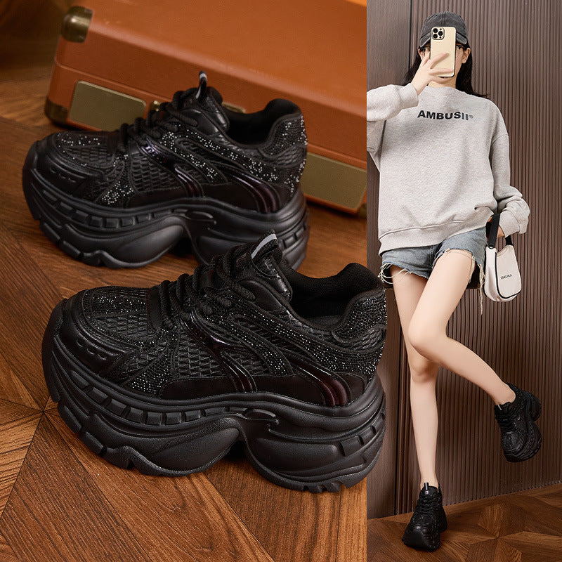 Women's Platform Dad Small Height Increasing Insole Women's Sports Shoes