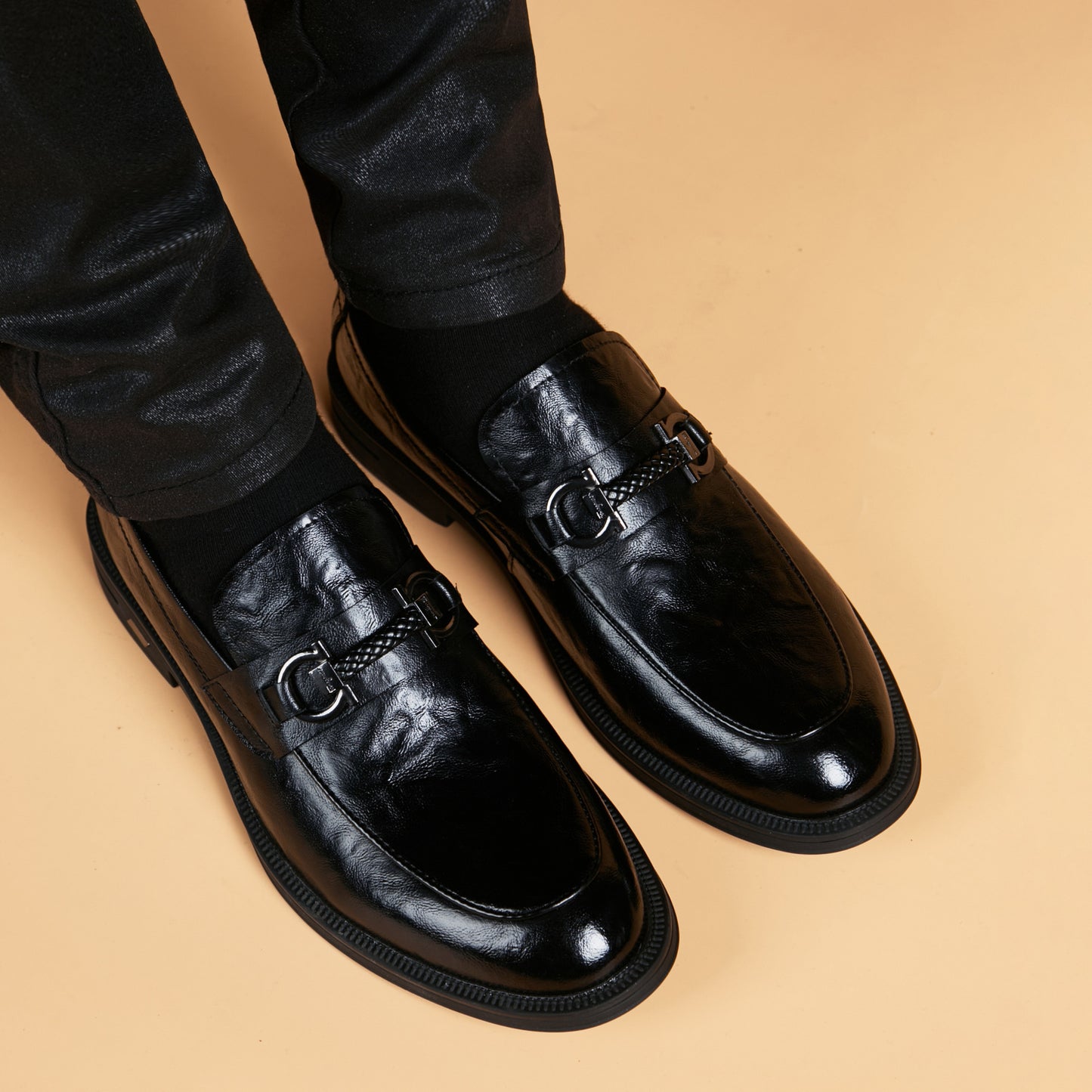 Men's Four British One Pedal Breathable Trendy Korean Style Men's Shoes