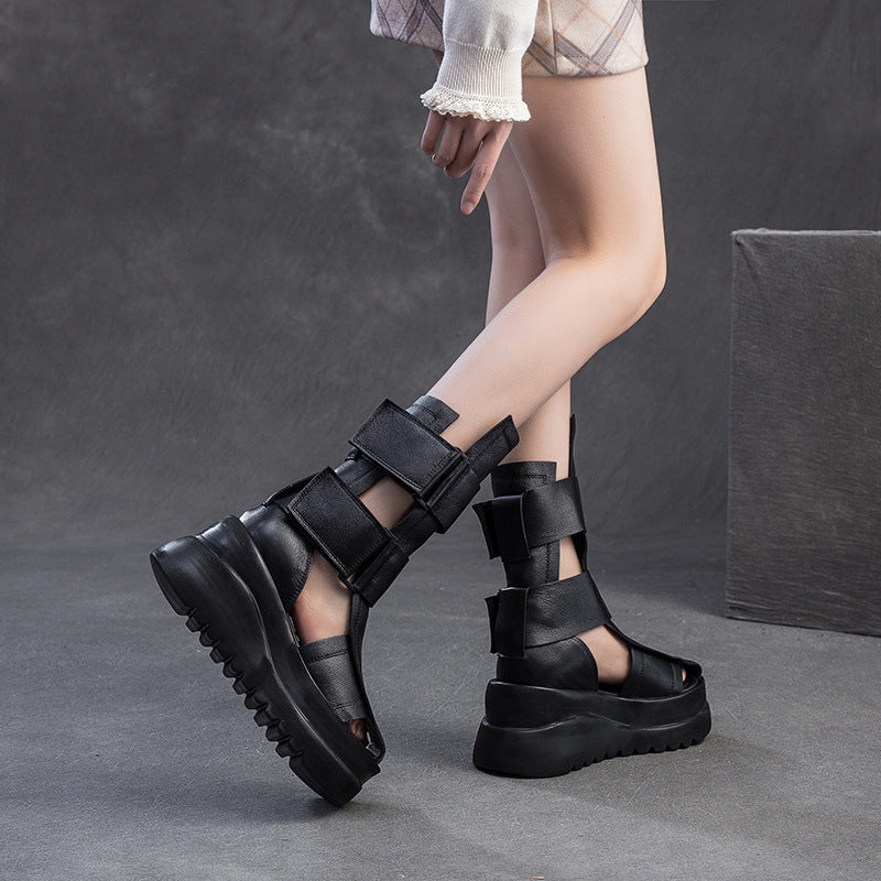Women's Suddenly Increased British Style Roman Fashion Platform Sandals
