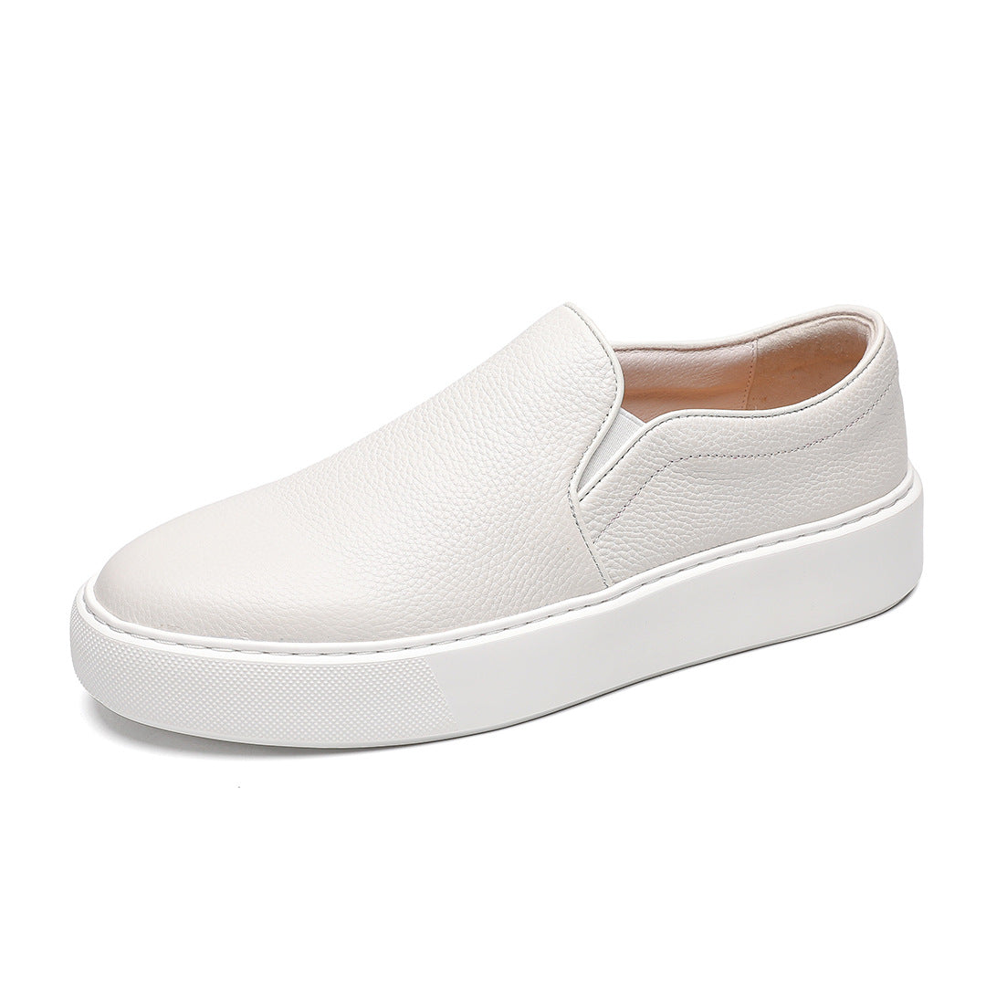 Men's Suede Cowhide Raise The Bottom Trendy One Men's Board Shoes