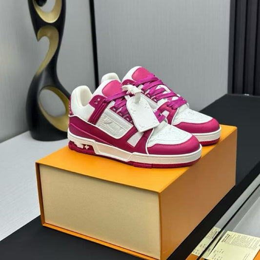 Women's & Men's Printed Light Luxury Rubber Outsole Couple Sneakers