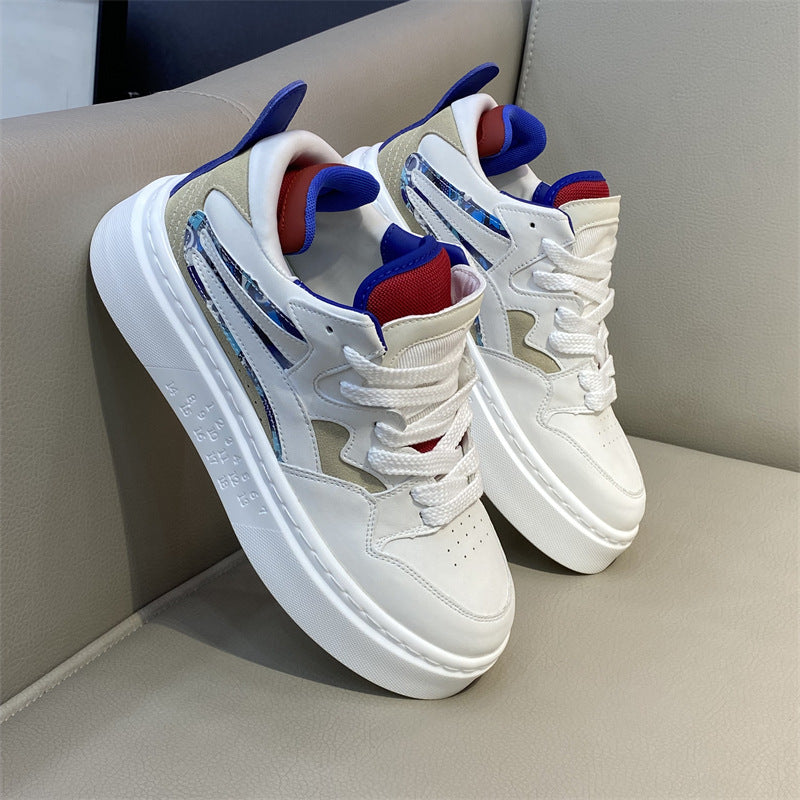 Men's Summer Breathable White Trendy Joker Board Men's Shoes