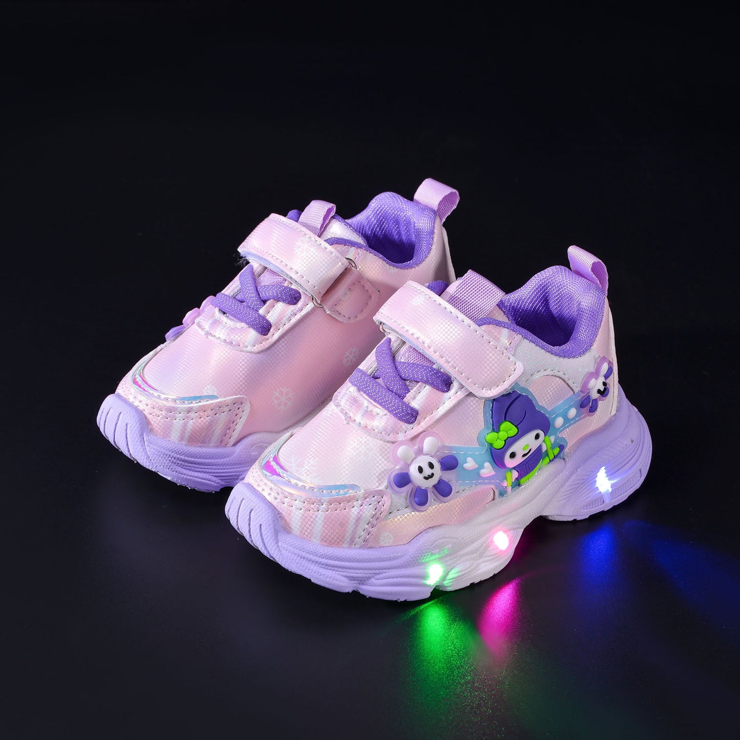 Light Cartoon Soft Bottom Leisure Female Kid's Sneakers