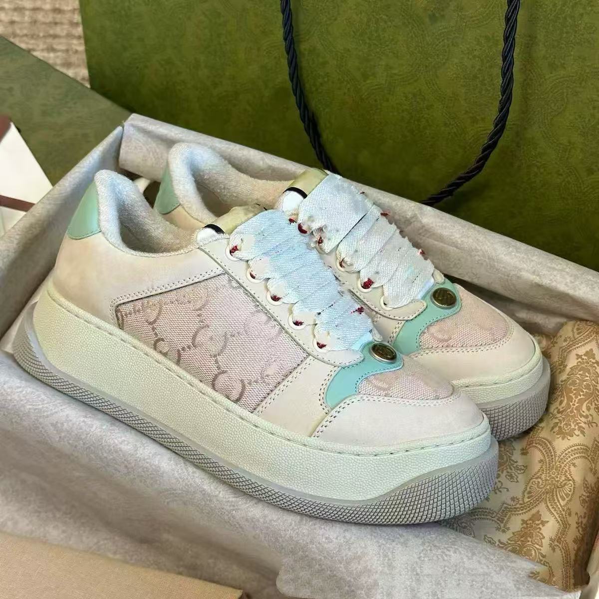 Women's Little Chubby Thick Bottom Golden Goose Sports Lace Up Dirty Women's Casual Shoes