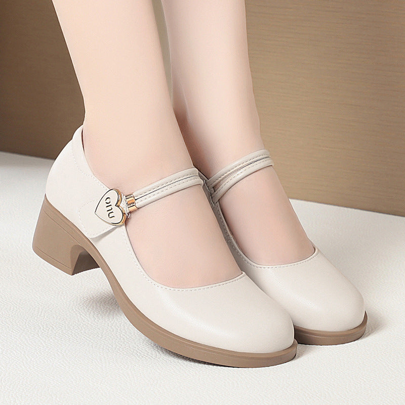 Women's Bottom Large Size Mom Show Cheongsam Square Women's Fashion Shoes