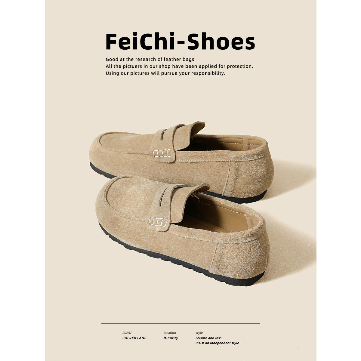Women's Genuine Pumps Retro Slip-on Lofter Cowhide Women's Casual Shoes