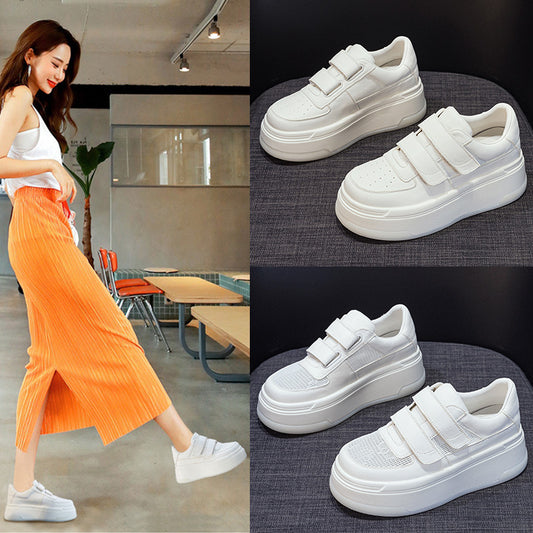 Women's Thick-soled White Spring Small Height Increasing Women's Casual Shoes