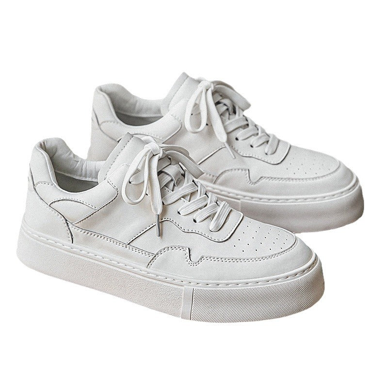 Men's Spring Classic White Thick Sole Increased Sports Men's Board Shoes