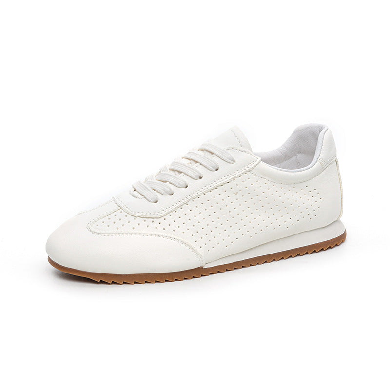 Women's Summer Top Layer Cowhide Comfortable Breathable Women's Casual Shoes