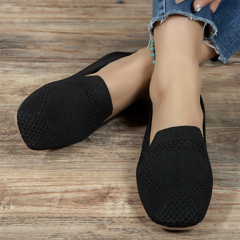 Women's Summer Plus Size Round Toe Flat Casual Shoes