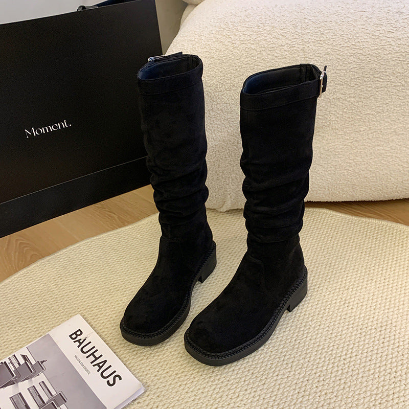 Women's Style Thick Leg Big Tube Circumference Boots