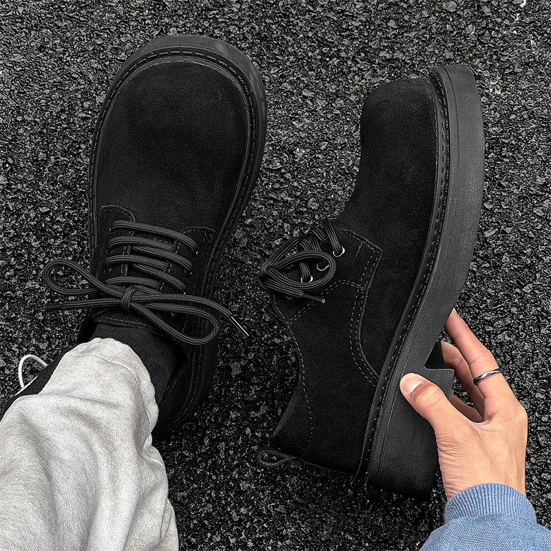 Glamorous Platform Retro Big Head Martin Leather Shoes