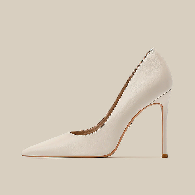 Women's Soft High Stiletto Pointed Toe Nude Women's Fashion Shoes