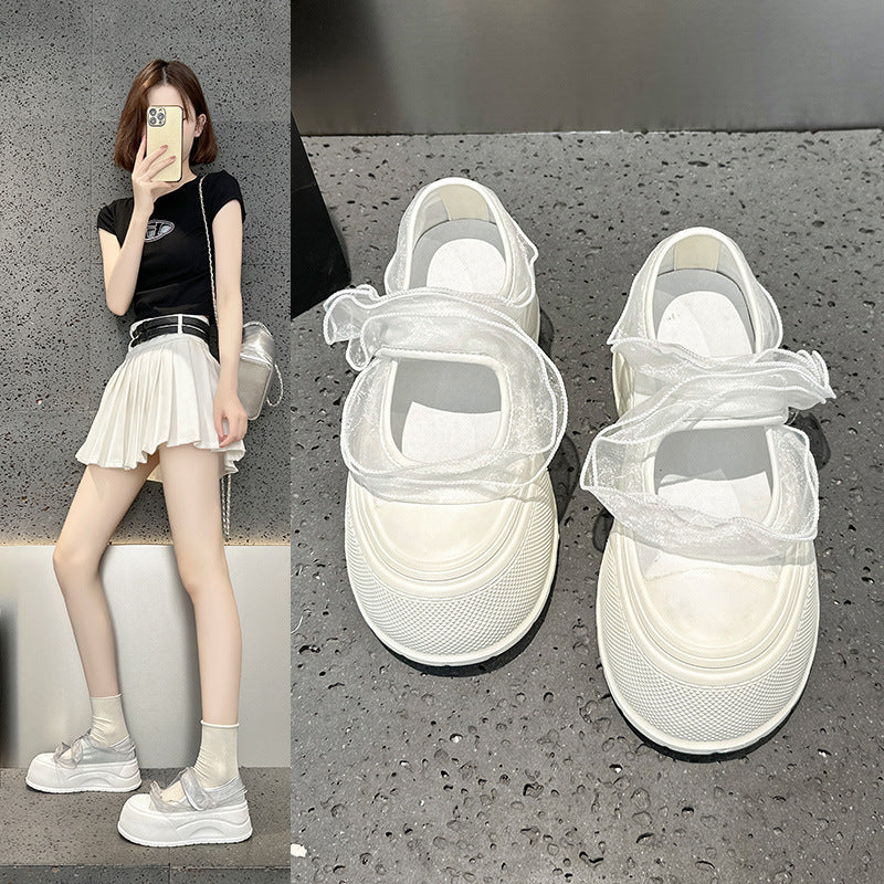 Women's Jane Platform Summer Fashion Thick Bottom Breathable Mesh Women's Casual Shoes