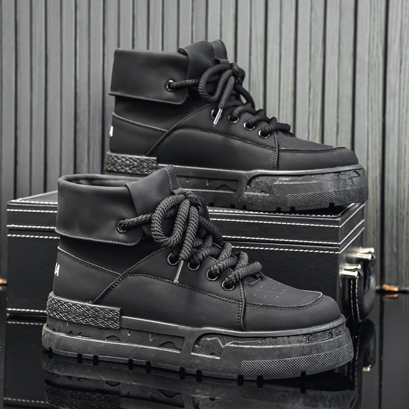 Classic Attractive Men's Platform Invisible Size Men's Canvas Shoes