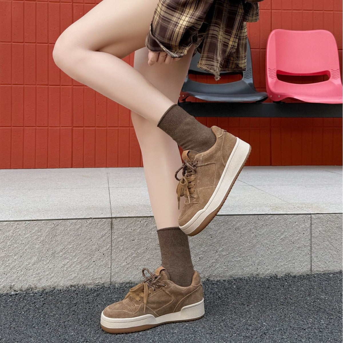 Women's Autumn Round Toe Fashion Sports Leisure Retro Women's Shoes