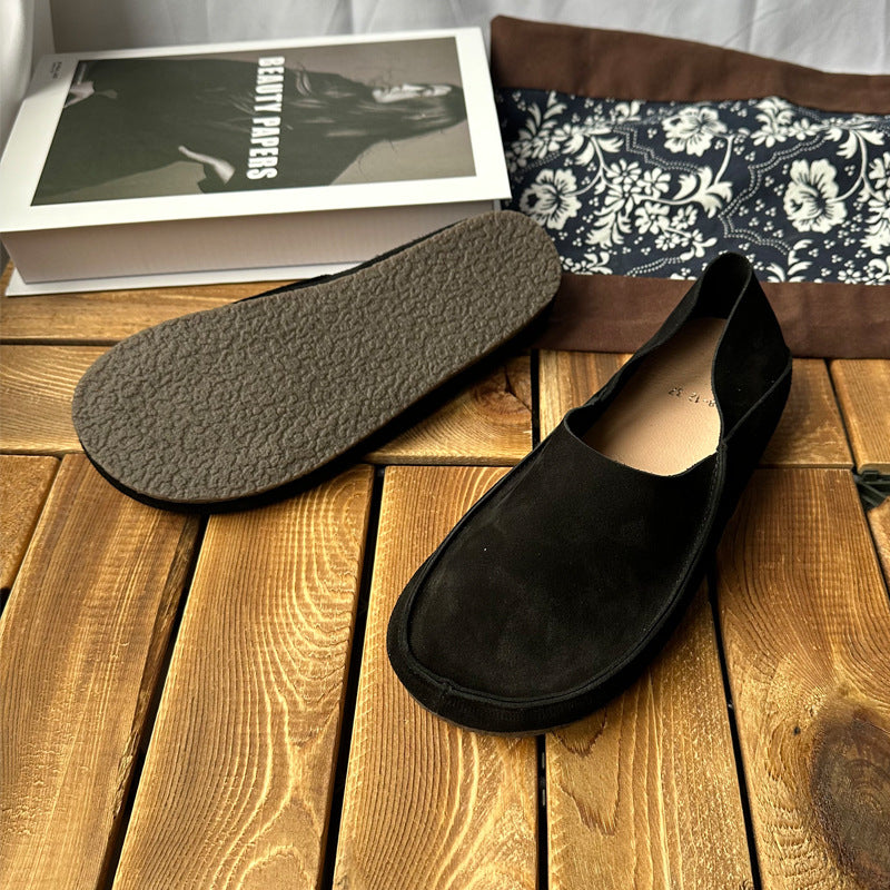 Women's Platinum Soft Bottom Retro Slip-on Socks Casual Shoes