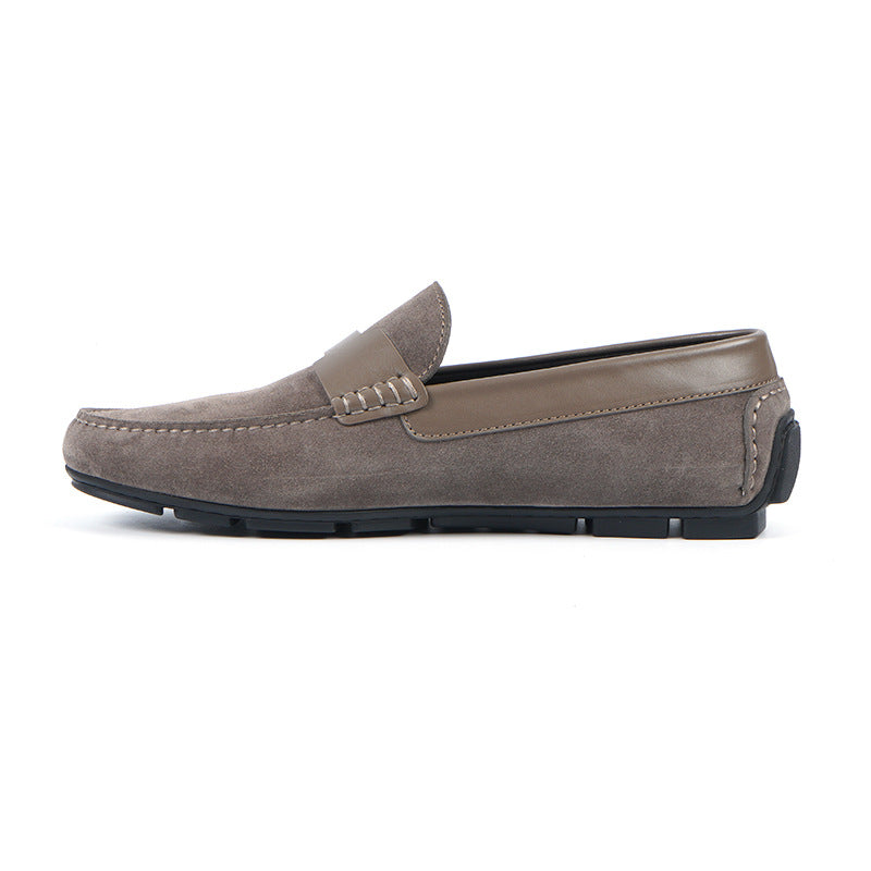 Men's Business Summer British Style Suede Slip-on Leather Shoes