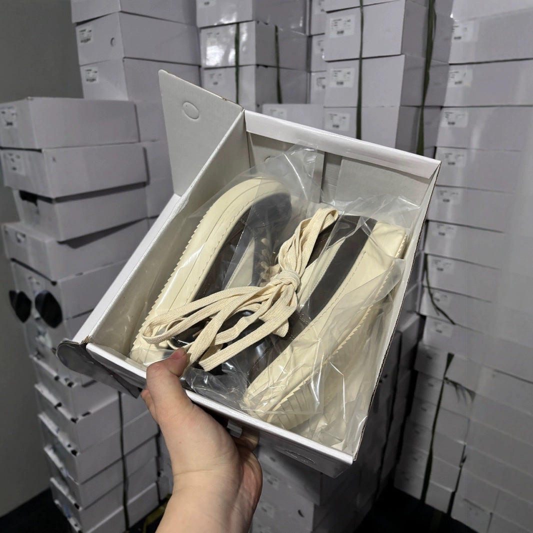 Men's American High Street Fashion Black Niche Sneakers