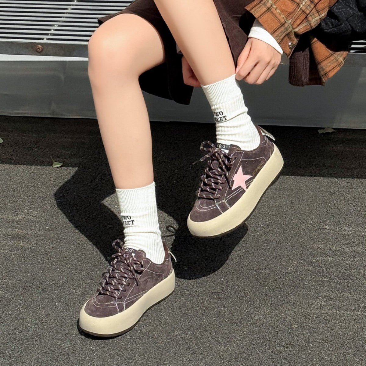 Women's Platform Retro Star Autumn Leisure Sports German Training Women's Casual Shoes