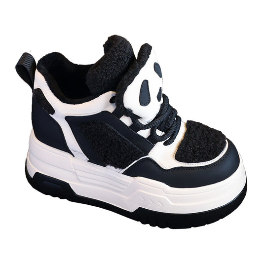 Women's Thick-soled Winter Fleece-lined Thickened Inner Height Casual Shoes