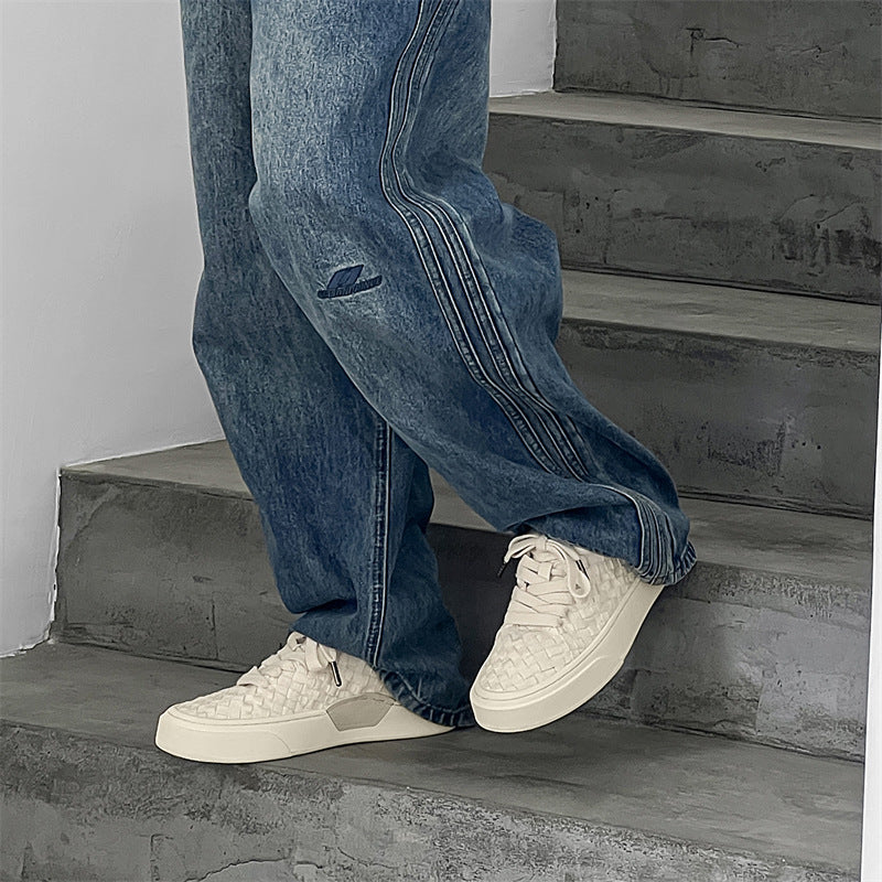 Women's & Men's Summer Solid Color Thick Sole Elevator Wild Canvas Shoes