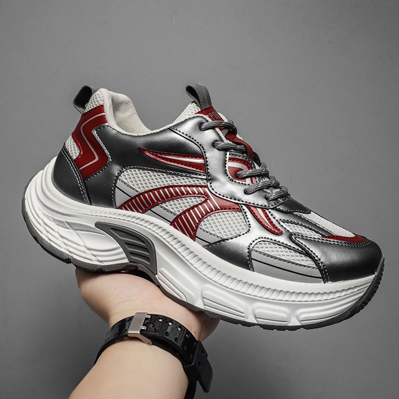 Men's Height Increasing Insole Fashion Versatile Mesh Breathable Platform Men's Sports Shoes