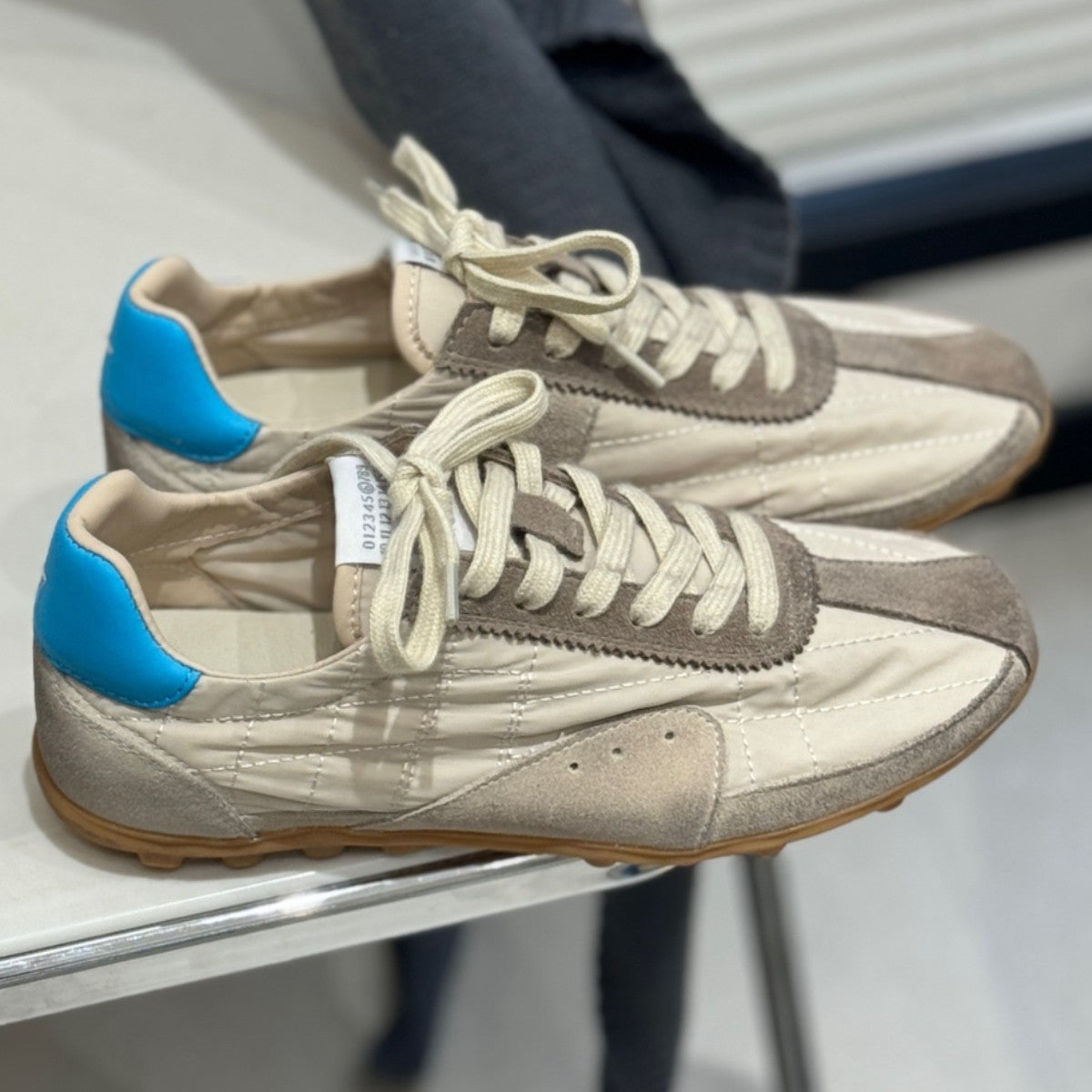 Women's Style Retro Color Matching German Training Spring Casual Shoes