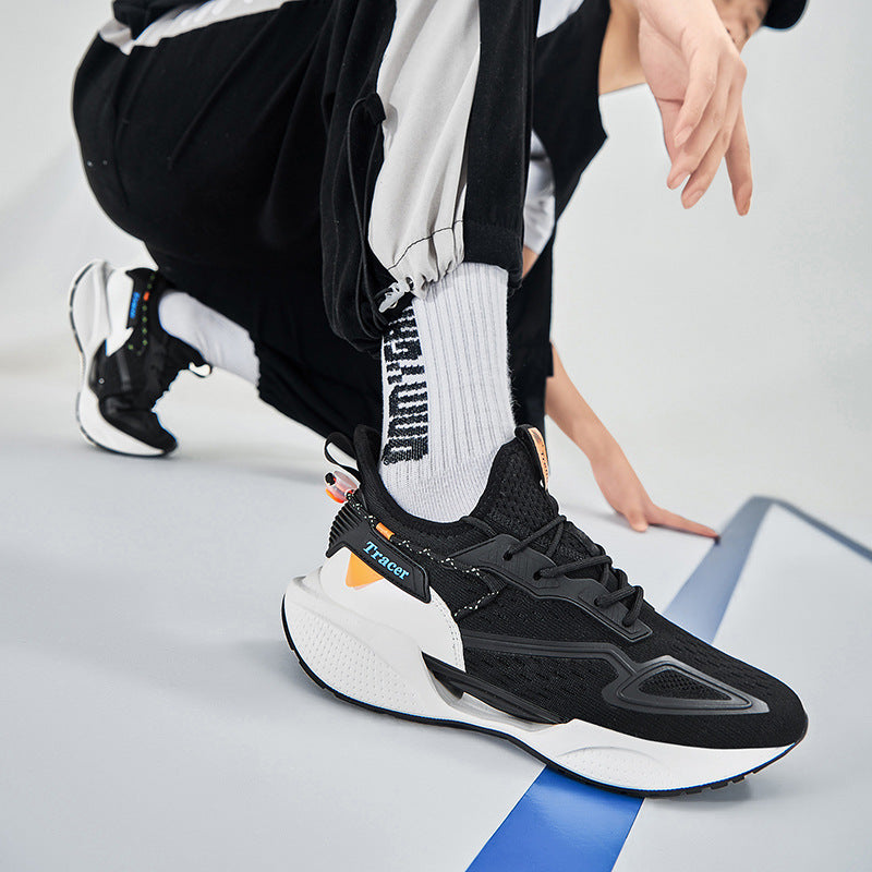 Men's Mesh Surface Popcorn Elastic Shock Absorption Leisure Sneakers