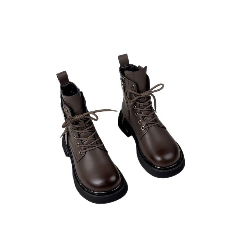 Martin Female British Style Super Hot Women's Leather Boots