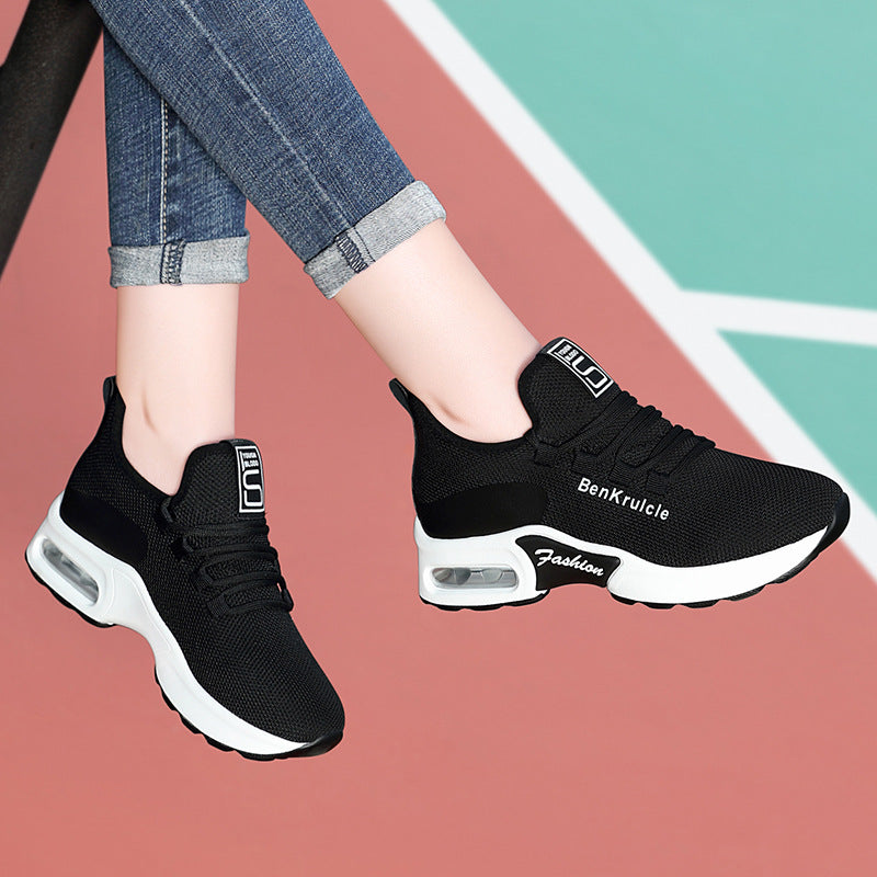 Women's Autumn Soft Bottom Air Cushion Flat Versatile Casual Shoes