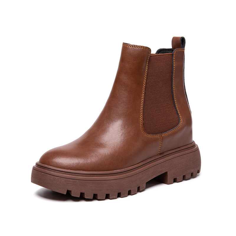 Women's Single Chelsea Ankle Small Size Height Boots
