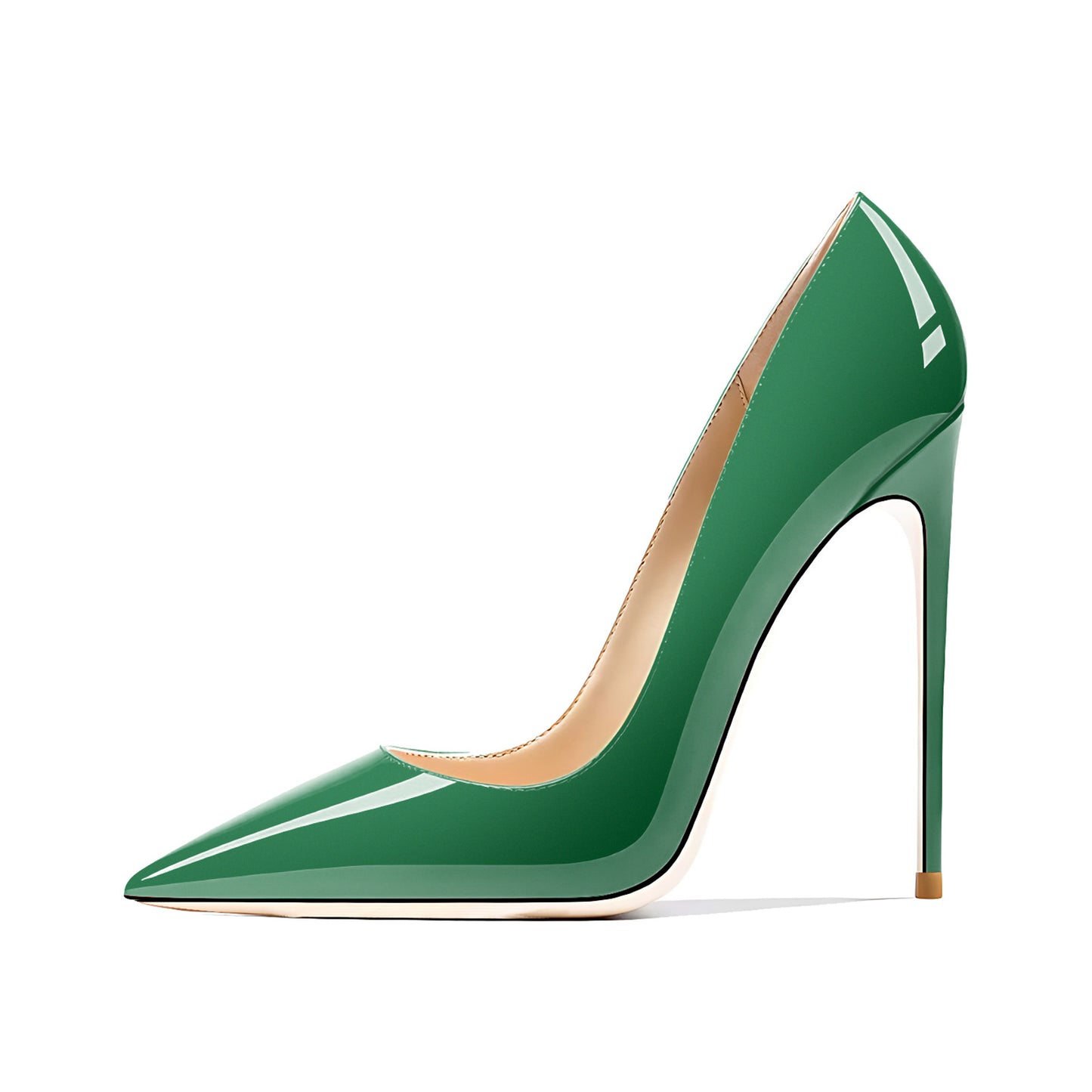 Upgraded Pointed Toe Shallow Mouth Patent Women's Fashion Shoes