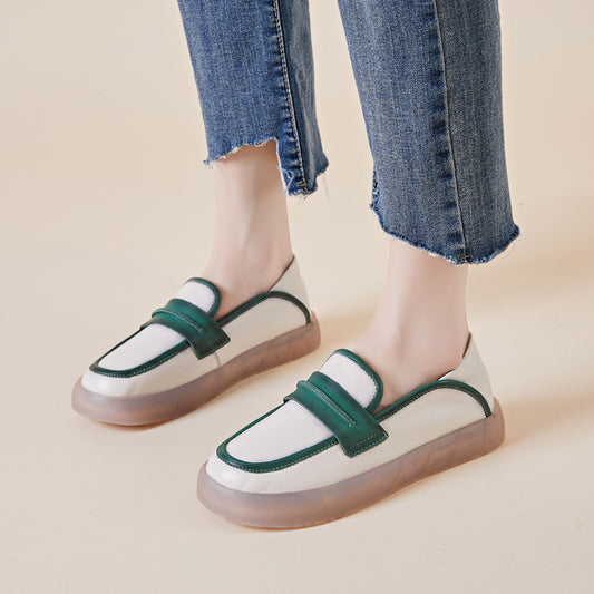 Women's Pumps Round Toe Tendon Bottom One Casual Shoes