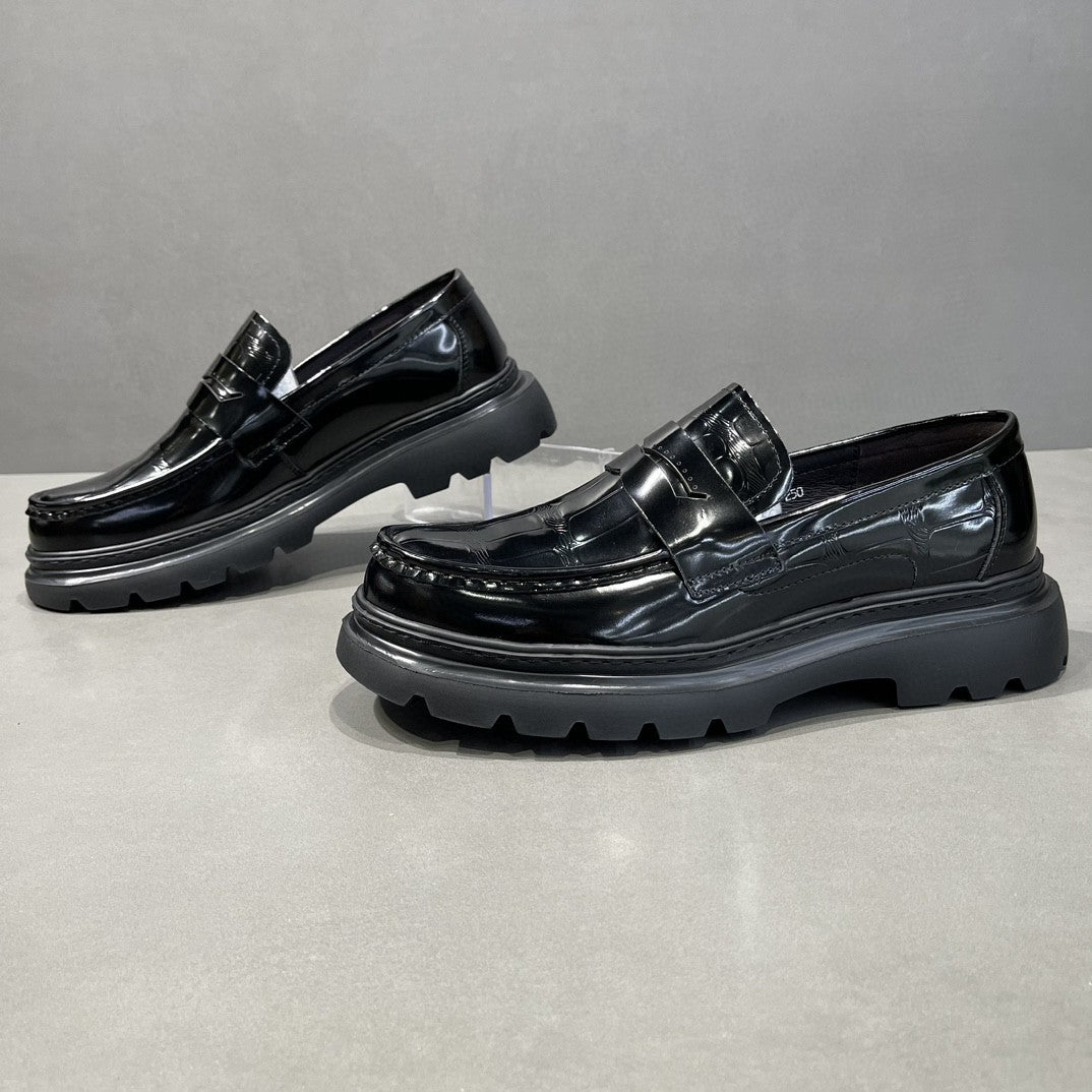 Men's Layer Cowhide Platform Formal British Lightweight Tods Business Loafers/doug Shoes