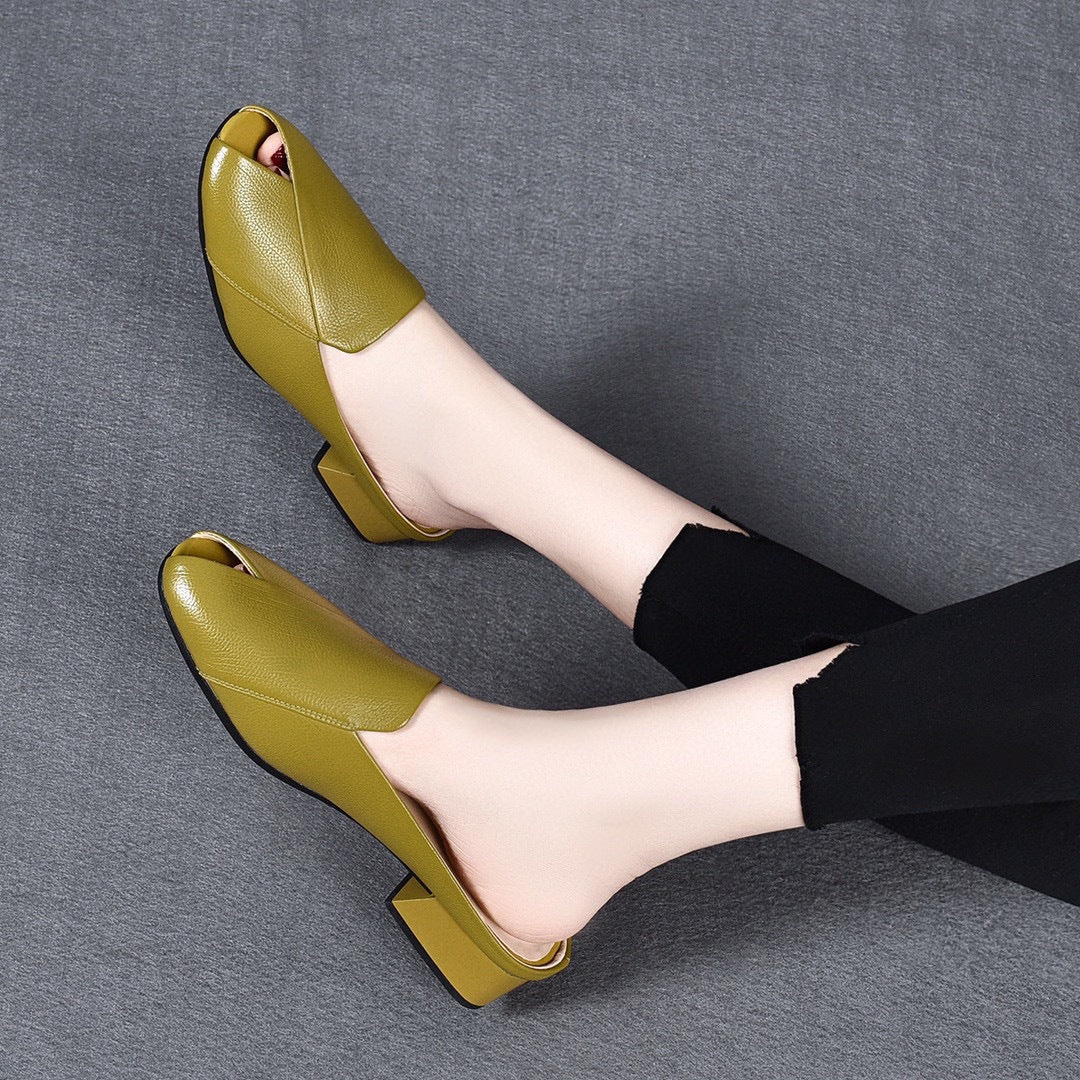 Women's Closed Toe Half Outer Wear Fashion Summer Sandals