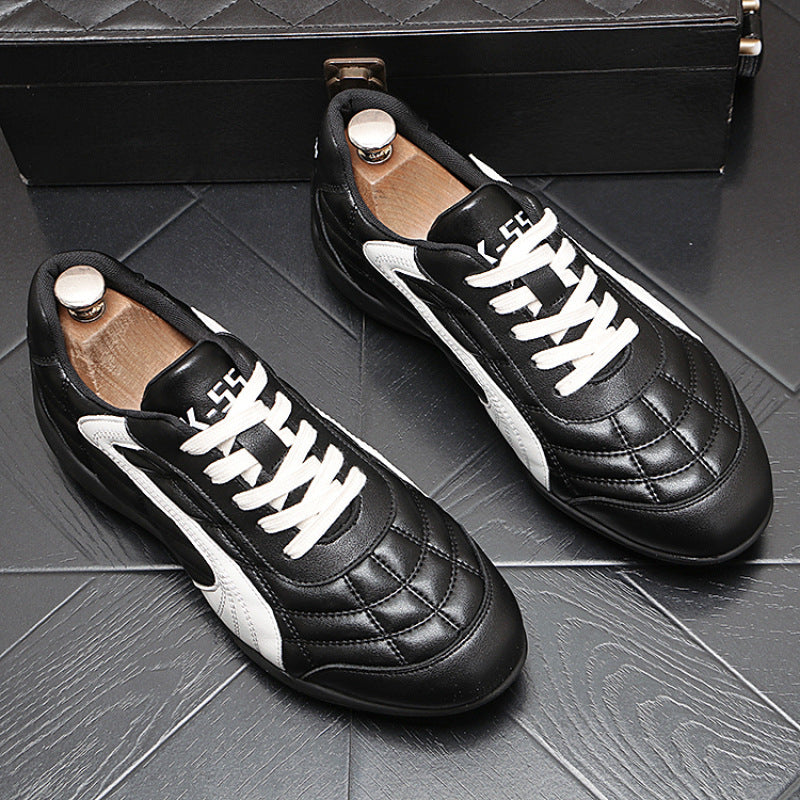 Men's Lightweight Running Comfortable Versatile German Training Male Black White Color Sneakers