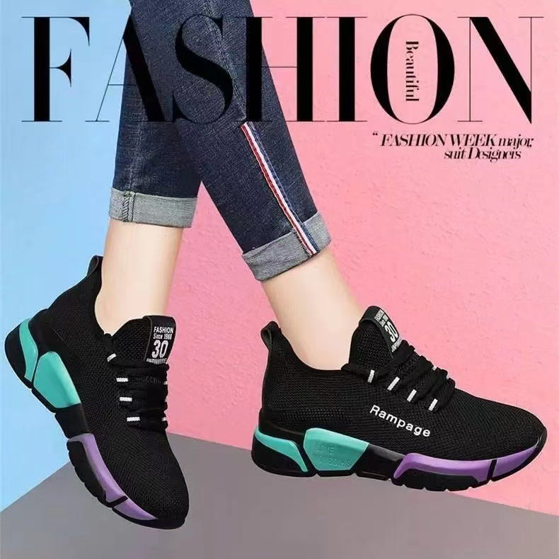 Women's Summer White Female Korean Running Trendy Women's Shoes