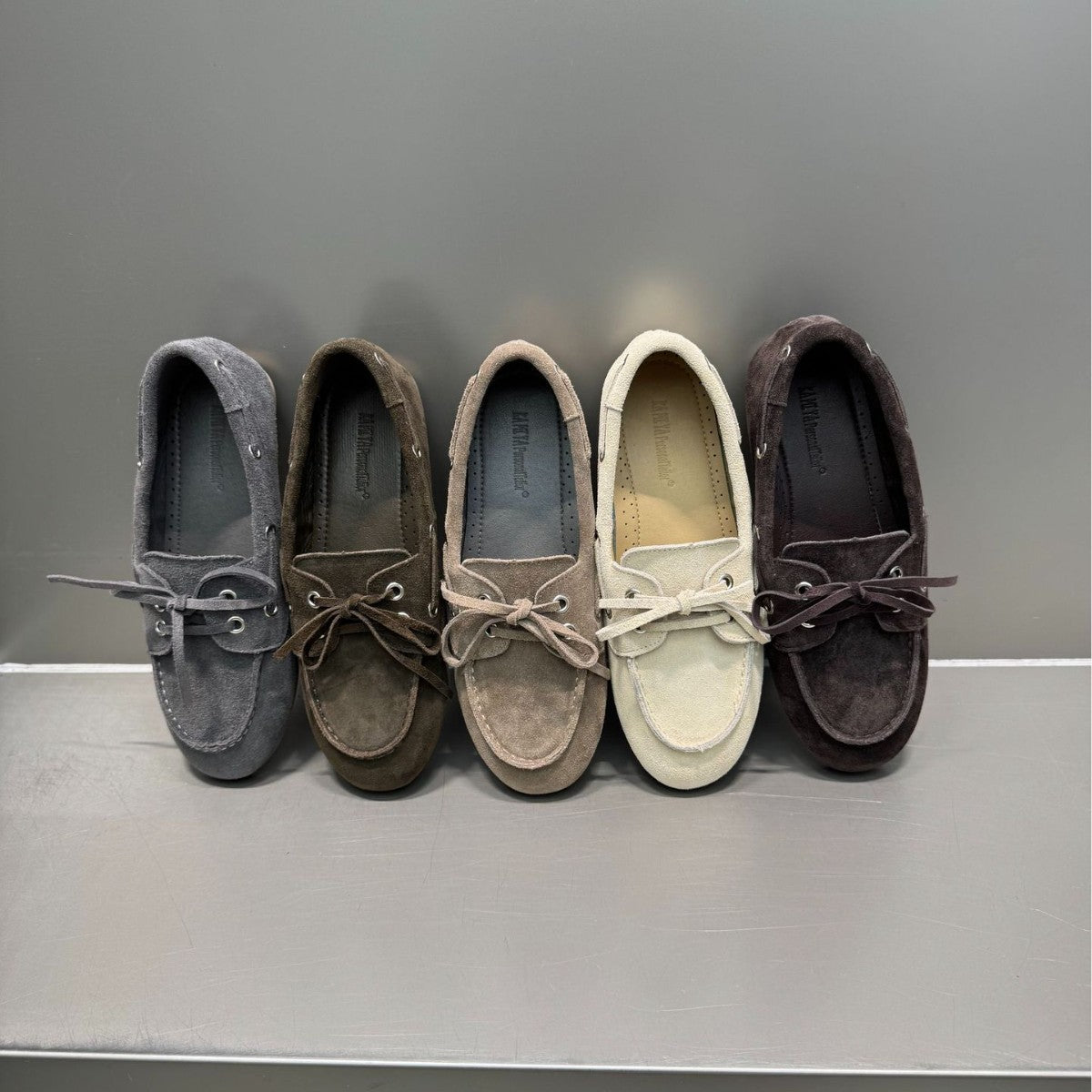 Women's Style Lace Up Round Toe Flat Slip-on Loafers