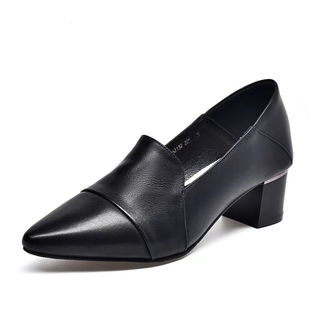 Women's Low-cut Chunky Spring Versatile Summer Red Women's Shoes