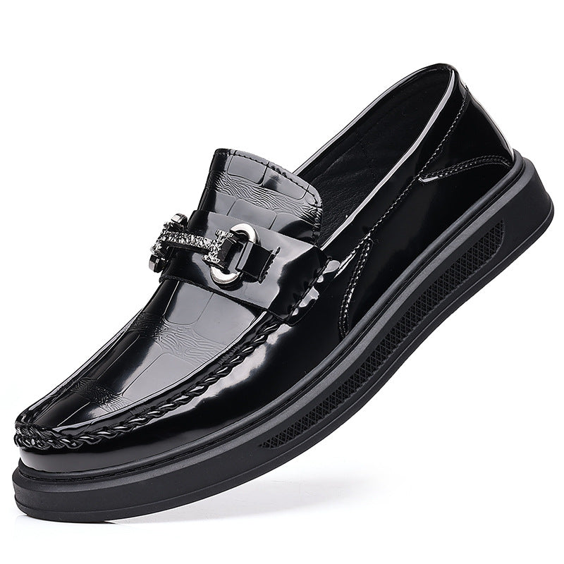 Men's Oversized Lazy Doug Widen Large Size Leather Shoes